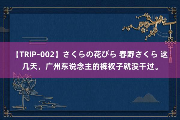 【TRIP-002】さくらの花びら 春野さくら 这几天，广州东说念主的裤衩子就没干过。