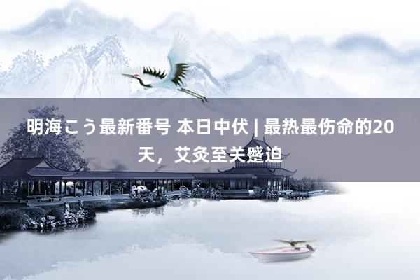 明海こう最新番号 本日中伏 | 最热最伤命的20天，艾灸至关蹙迫