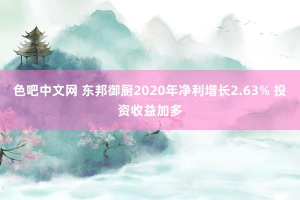 色吧中文网 东邦御厨2020年净利增长2.63% 投资收益加多