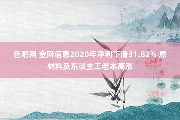 色吧网 金网信息2020年净利下滑31.82% 原材料及东谈主工老本高涨