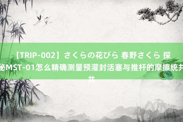 【TRIP-002】さくらの花びら 春野さくら 探秘MST-01怎么精确测量预灌封活塞与推杆的摩擦统共