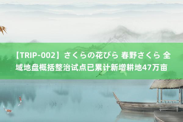 【TRIP-002】さくらの花びら 春野さくら 全域地盘概括整治试点已累计新增耕地47万亩