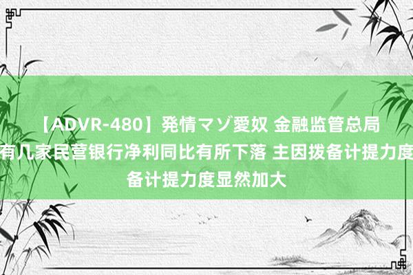 【ADVR-480】発情マゾ愛奴 金融监管总局：上半年有几家民营银行净利同比有所下落 主因拨备计提力度显然加大