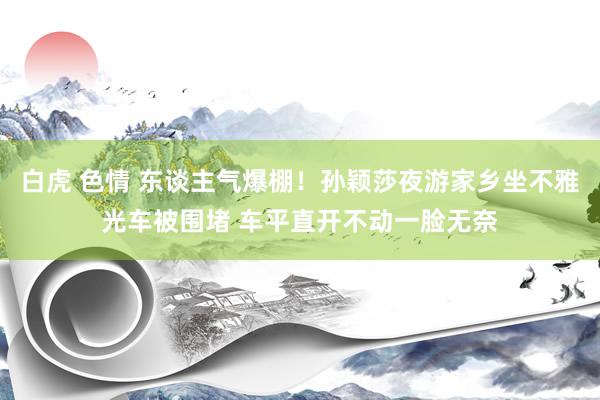 白虎 色情 东谈主气爆棚！孙颖莎夜游家乡坐不雅光车被围堵 车平直开不动一脸无奈